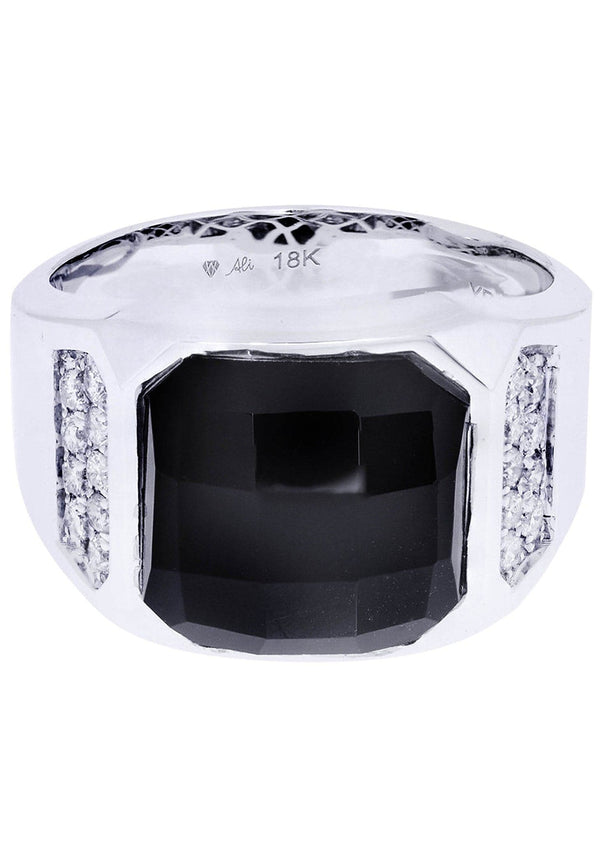 White Gold Pinky Diamond Ring| 0.37 Carats| 10.03 Grams