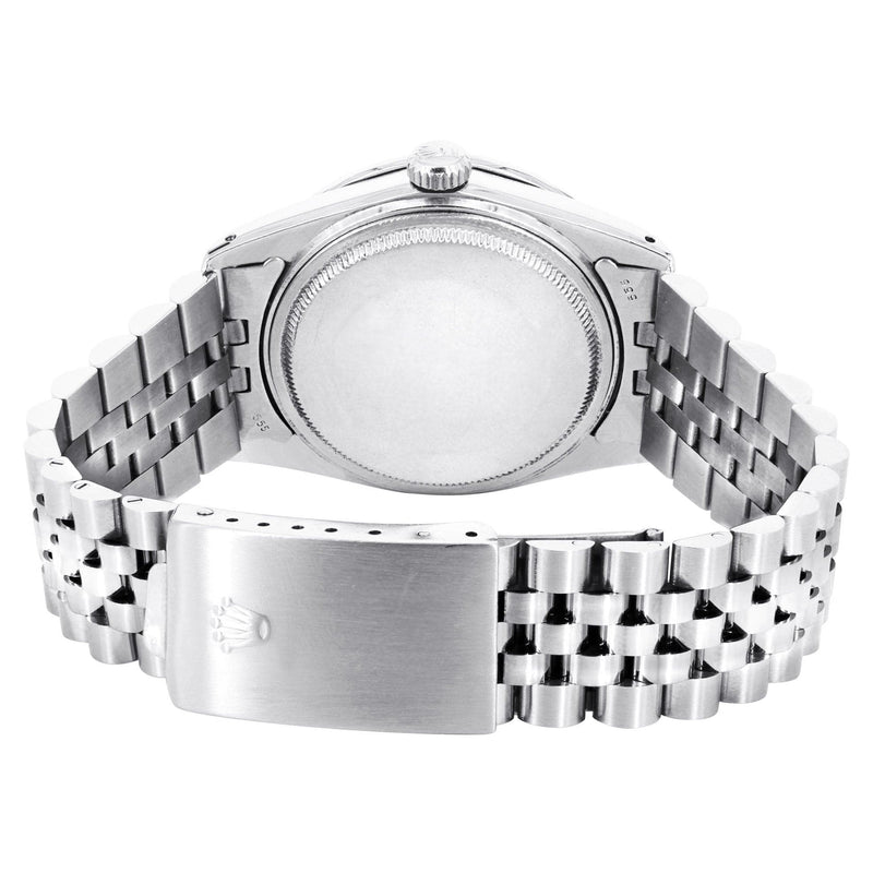 Diamond Rolex Watch | 68274 | Fluted Bezel | 31MM | Purple Diamond Dial | Jubilee Band